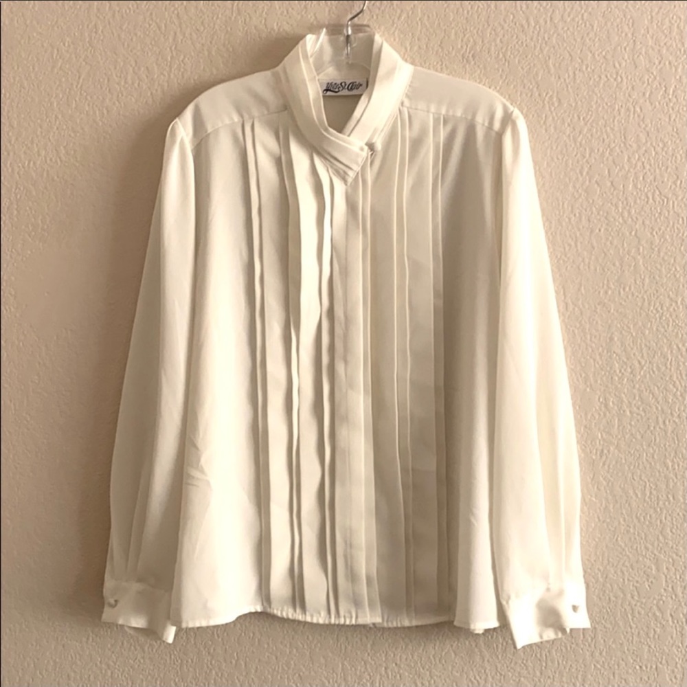 Vintage Pleated Blouse